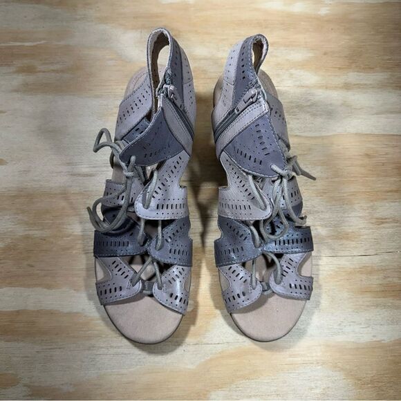 Earth Steph Mali Taupe Heeled Sandals Women’s Size 10 - Picture 2 of 9